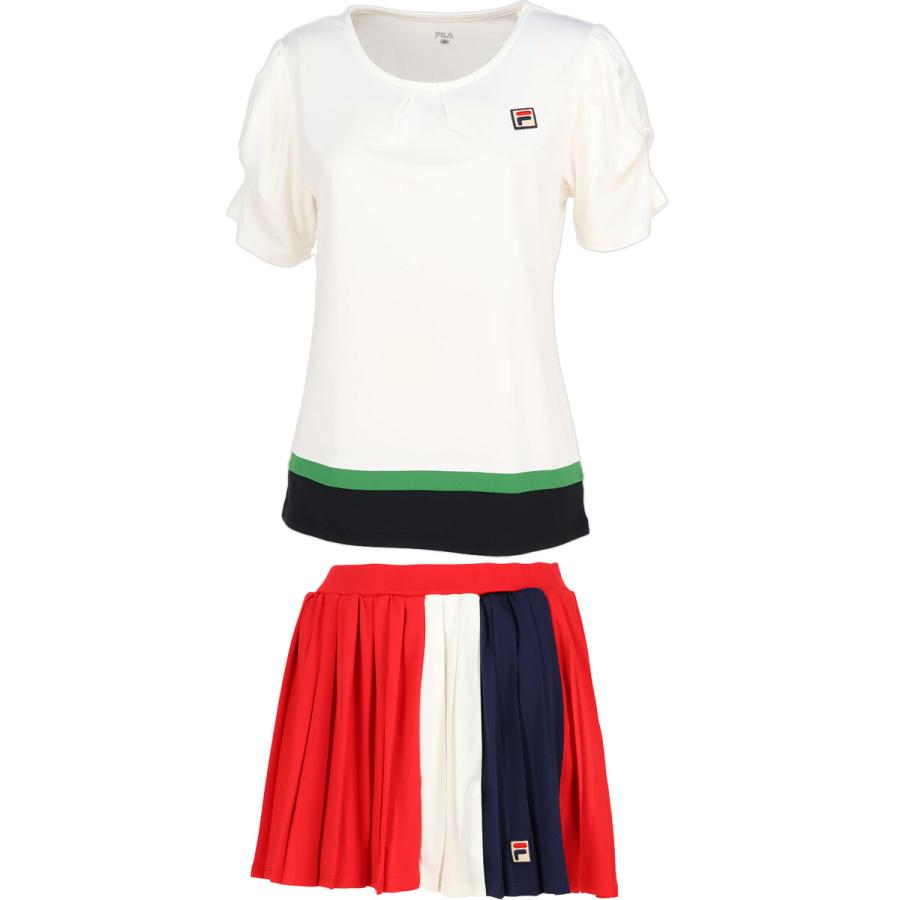 FILA（フィラ） レディース ゲームシャツ VL2697 ＆ スコート VL2699