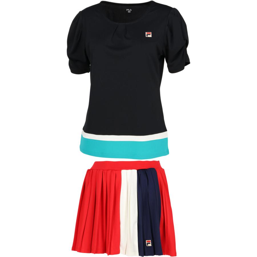 FILA（フィラ） レディース ゲームシャツ VL2697 ＆ スコート VL2699