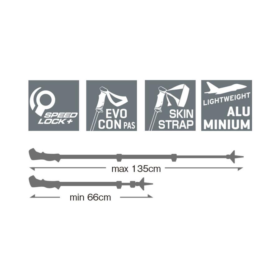 レキ LEKI ジャーニーライト 1300450 220 レッド 登山 トレッキング用品 ストック ステッキ アウトドア クライミング トレッキングポール_3