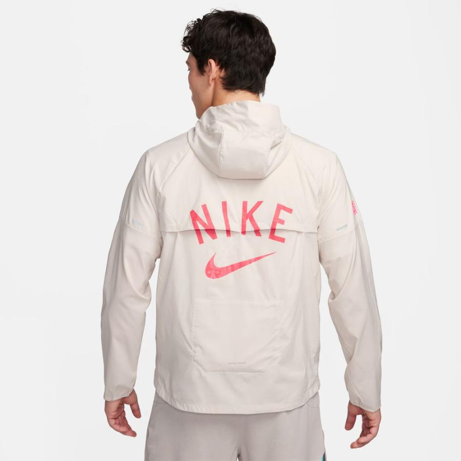 ナイキ NIKE UV レペル ウィンドランナー フーディ ジャケット FQ8017 072 ライトボーン/レッド/ピンク メンズ ランニング アウター ウインドブレーカーの画像