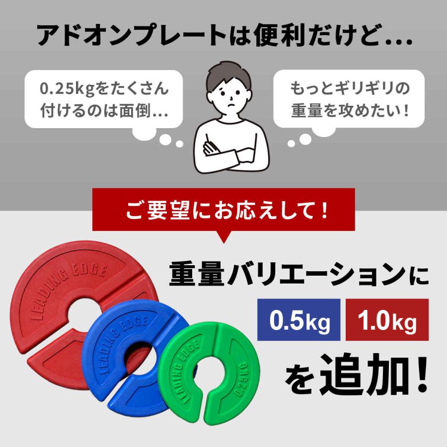 LEADING EDGE（リーディングエッジ） アドオンプレート 0.25kg 2枚