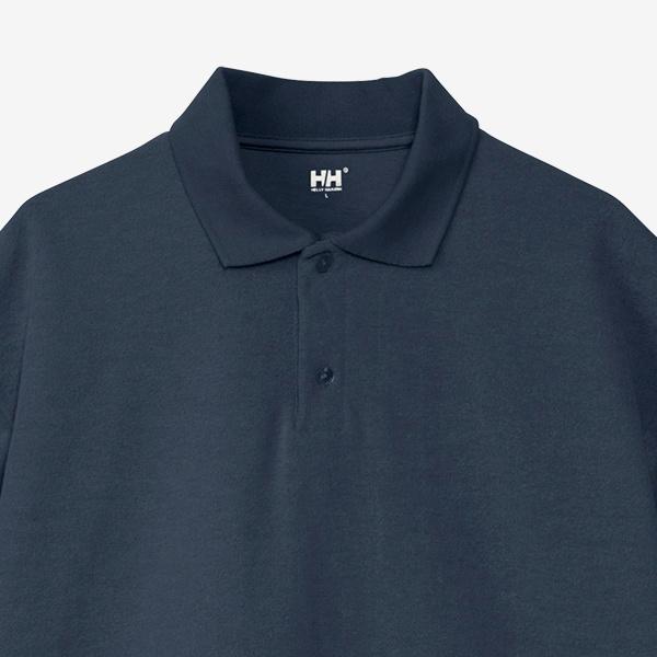 ヘリー・ハンセン HELLY HANSEN ショートスリーブ マリンパイルポロ HH32420 DN ディープネイビー メンズ レディース 春夏モデル ポロシャツ 半袖の画像