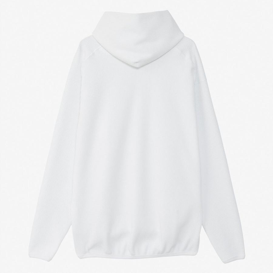ザ・ノース・フェイス エンライドワッフルフーディー NT12460 W ホワイト メンズ レディース 春夏モデル プリントTシャツ 親子コーデ 公園 散歩 旅行 トラベルの画像