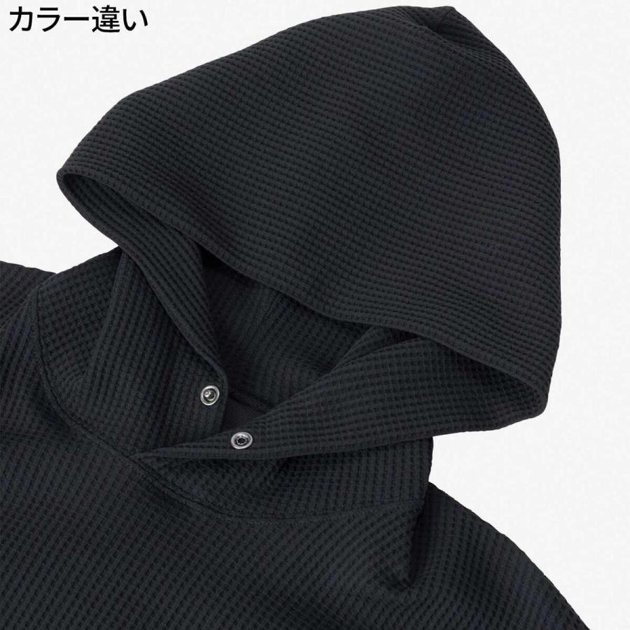 ザ・ノース・フェイス エンライドワッフルフーディー NT12460 W ホワイト メンズ レディース 春夏モデル プリントTシャツ 親子コーデ 公園 散歩 旅行 トラベルの画像