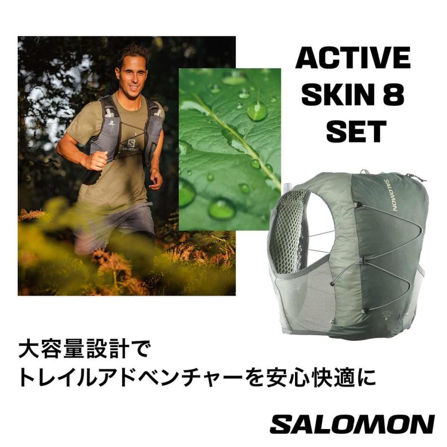 SALOMON（サロモン） アクティブ スキン 8 セット LC2177800 ブラック