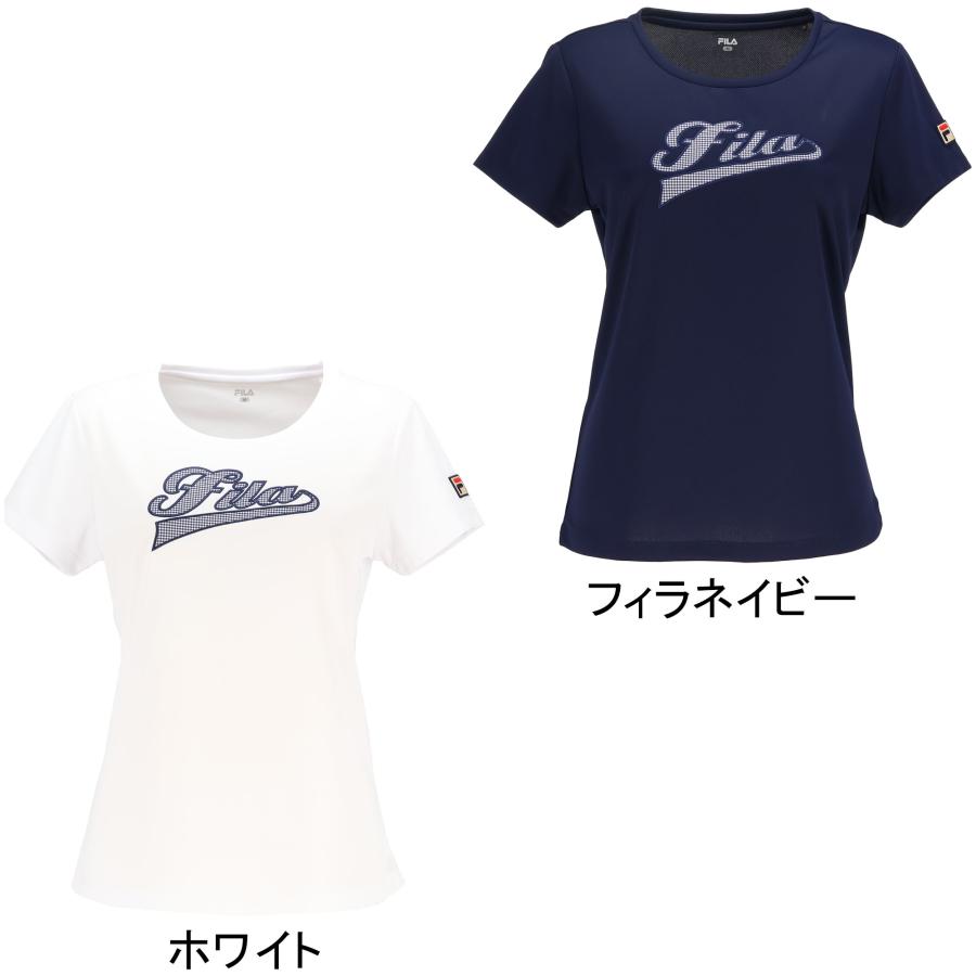 FILA（フィラ） アップリケTシャツ VL2855 レディース 2024春夏モデル