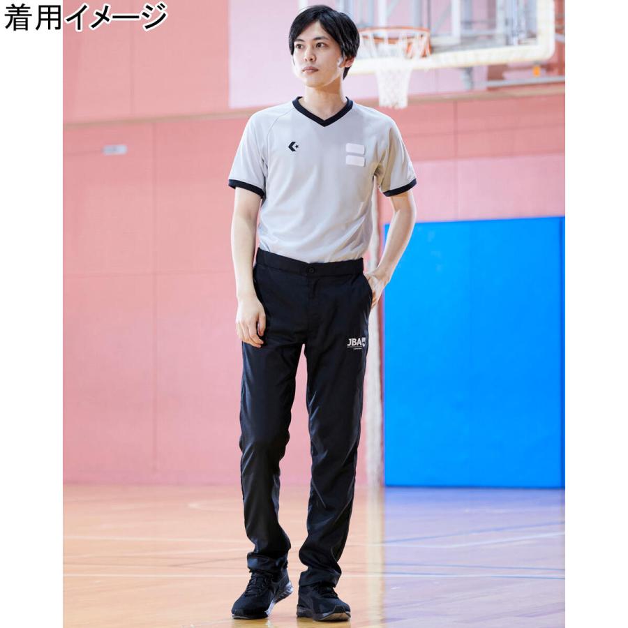 コンバース CONVERSE メンズ レディース レフリーシャツ グレー CB142151 1500 ＆ レフリーパンツ ブラック CB142152 1900 上下セット JBA認定の画像