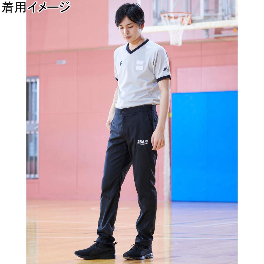 コンバース CONVERSE メンズ レディース レフリーシャツ グレー CB142151 1500 ＆ レフリーパンツ ブラック CB142152 1900 上下セット JBA認定の画像
