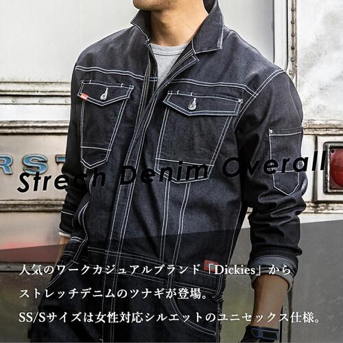 ディッキーズ Dickies ストレッチデニムツナギ D-706 31 インディゴ メンズ レディース オールインワン つなぎ 長袖 ロングパンツ 長ズボン 作業服 カジュアル｜esports｜04