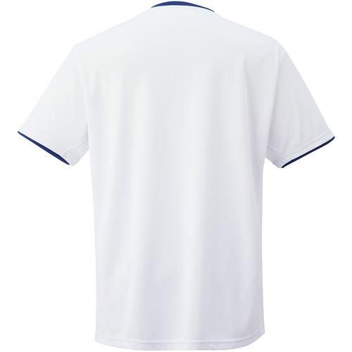 ゴーセン GOSEN ゲームシャツ T2400 30 ホワイト メンズ レディース テニス バドミントン 半袖シャツ トップス 試合 練習 吸汗速乾 JSTA テニスウェア｜esports｜02