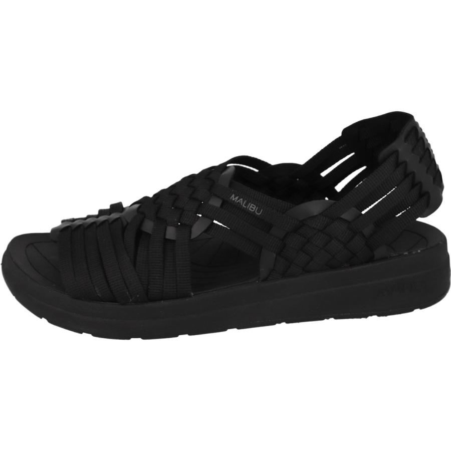 マリブサンダルズ MALIBU SANDALS キャニオン MS060020 899 ブラック レディース サンダルでおでかけ フェス 夏 シンプル 黒 おしゃれ 通気性 レースアップ_2