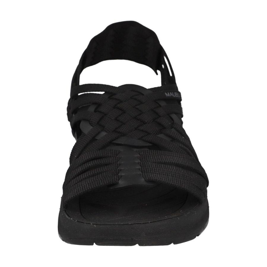 マリブサンダルズ MALIBU SANDALS キャニオン MS060020 899 ブラック レディース サンダルでおでかけ フェス 夏 シンプル 黒 おしゃれ 通気性 レースアップ_4