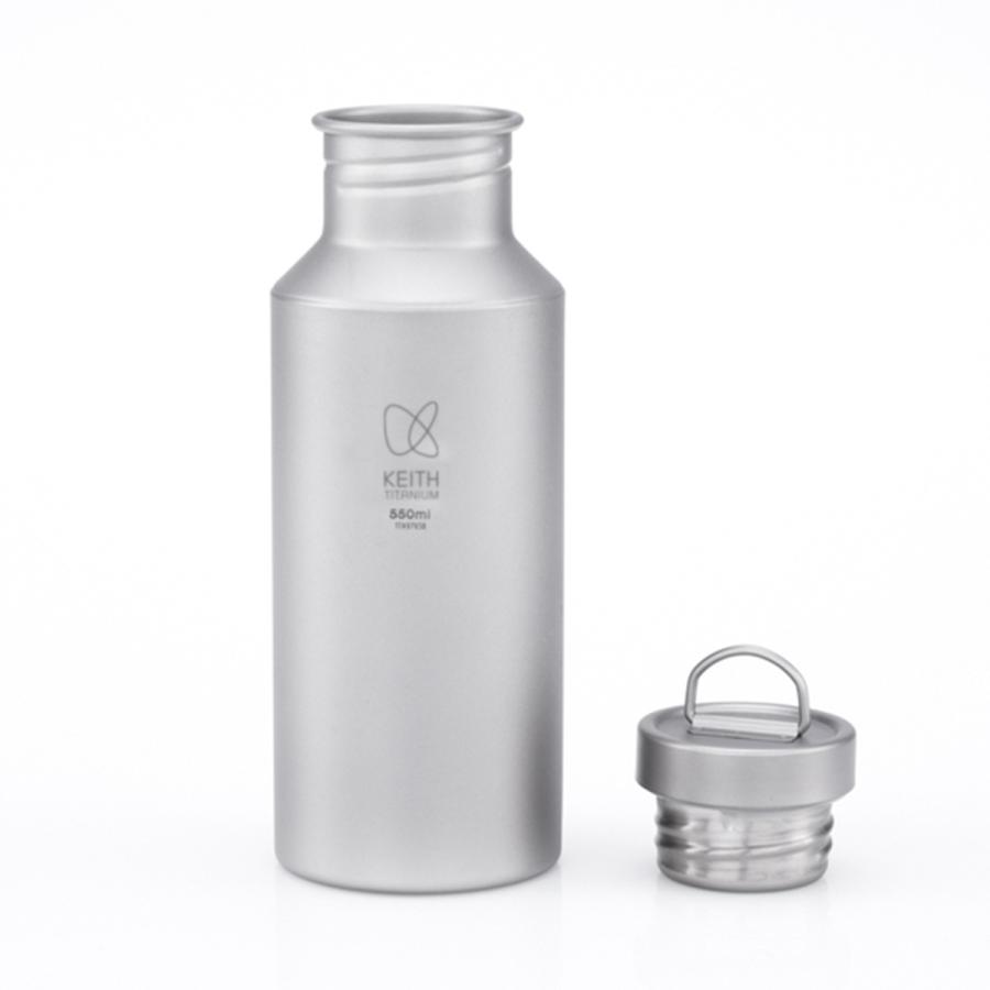keith チタン製 Keith Titanium キース 純チタンボトル 550ml カバー付き 純チタン