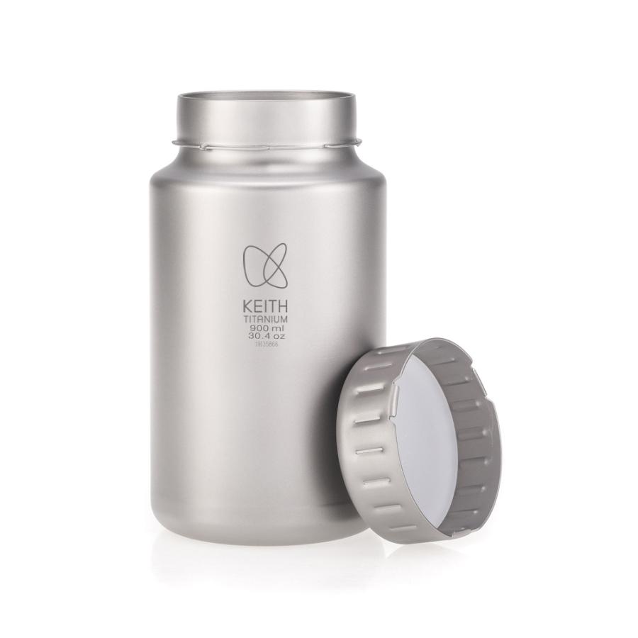 Keith Titanium キース Keith 純チタンボトル 900ml 水筒ホルダー付き