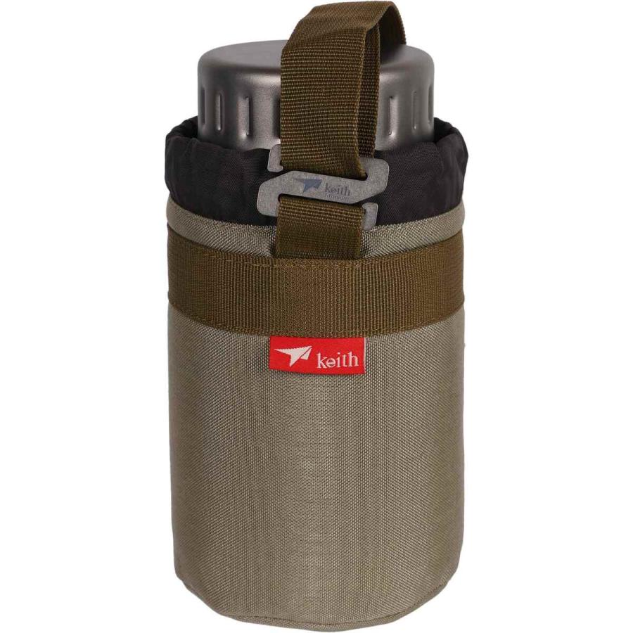 キース Keith 純チタンボトル 900ml 水筒ホルダー付き 純チタン チタン チタニウム 水筒 ボトル マグボトル 保存容器 保冷 軽量 食洗機対応 アウトドア キャンプ_5