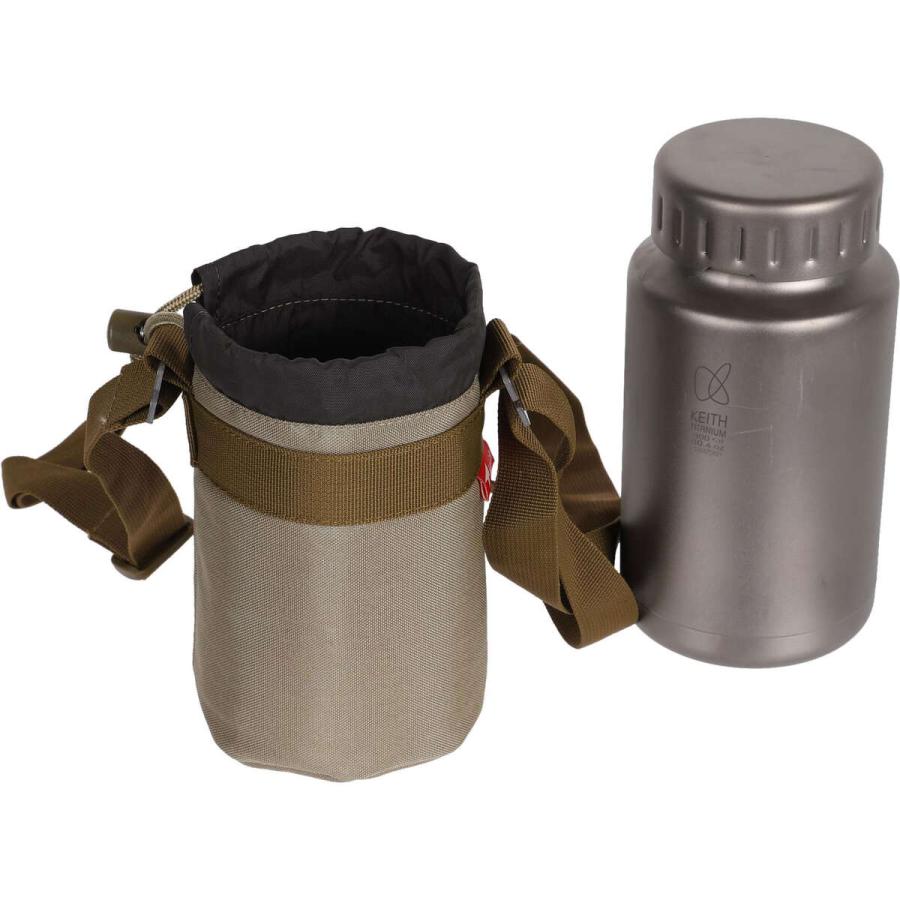 Keith Titanium キース Keith 純チタンボトル 900ml 水筒ホルダー付き