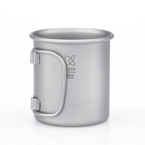 Keith Titanium キース Keith フタ付き 純チタンマグ 220ml 純チタン
