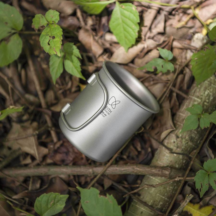 Keith Titanium キース Keith フタ付き 純チタンマグ 220ml 純チタン