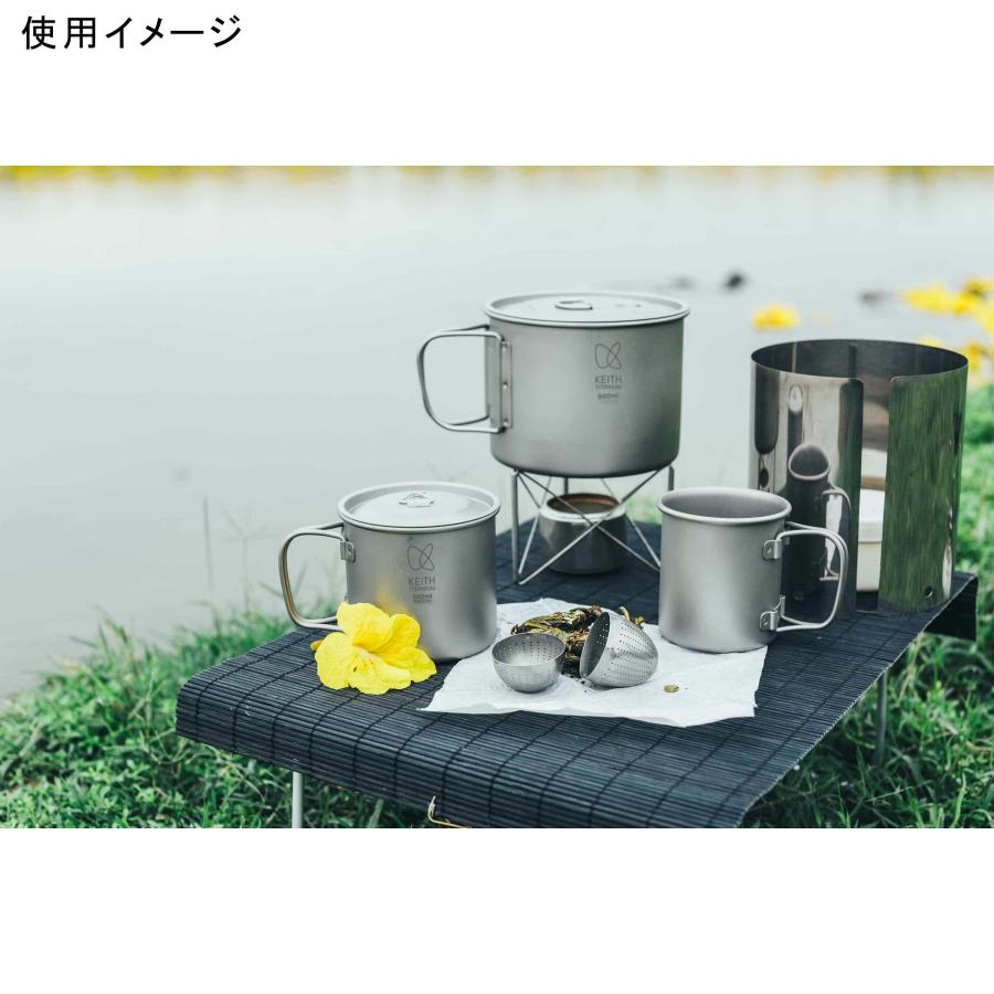Keith Titanium キース Keith フタ付き 純チタンマグ 220ml 純チタン