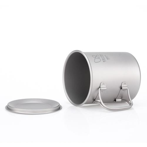 Keith Titanium キース Keith フタ付き 純チタンマグ 450ml 純チタン