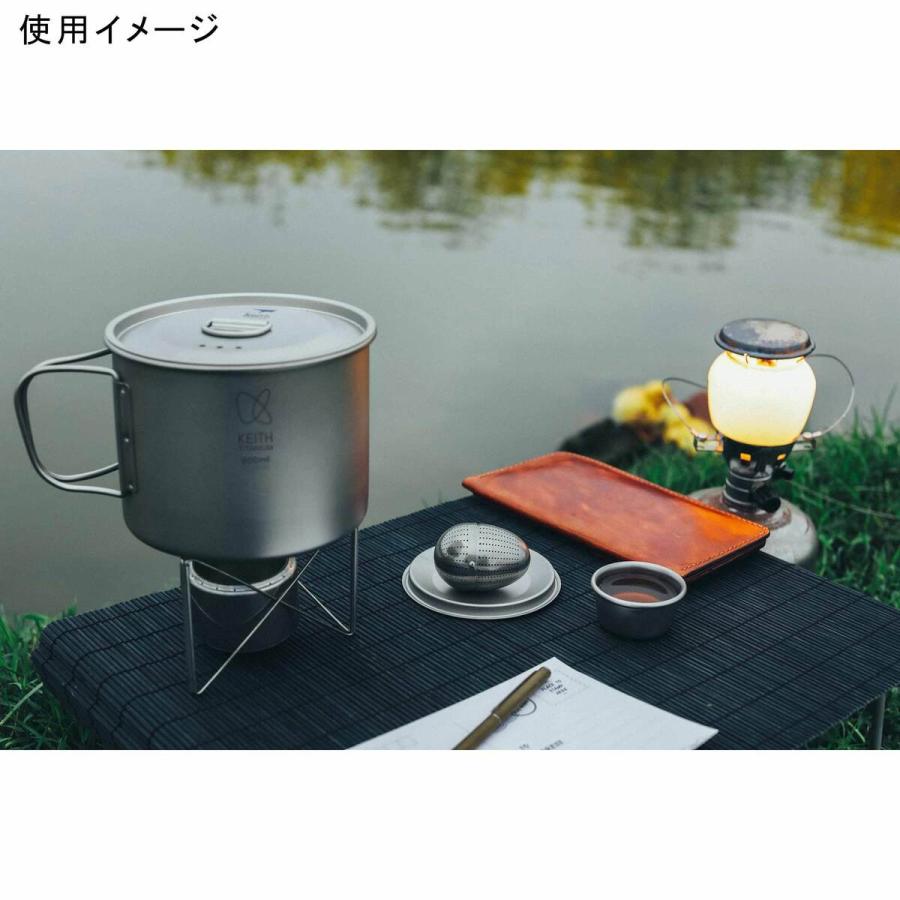 Keith Titanium キース Keith フタ付き 純チタンマグ 900ml 純チタン