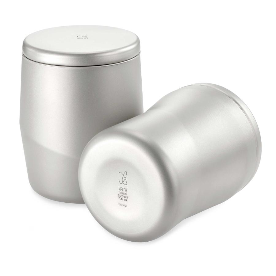 keith チタン製 Keith Titanium キース Keith ダブルウォール 純チタンコーヒーマグ