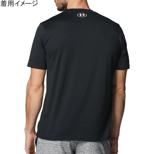 アンダーアーマー UNDER ARMOUR テック XLロゴ ショートスリーブTシャツ 1384796 001 ブラック/ホワイト メンズ トレーニングウェア 半袖シャツ ストレッチ｜esports｜02