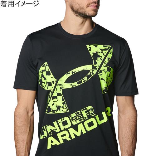 アンダーアーマー UNDER ARMOUR テック XLロゴ ショートスリーブTシャツ 1384796 002 ブラック/ハイビスイエロー メンズ トレーニングウェア 半袖シャツ｜esports｜03