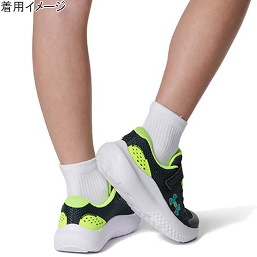 アンダーアーマー UNDER ARMOUR サージ4 AC 3027104 003 ブラック/イエロー/ティール キッズ ランニングシューズ マラソン ジョギング 陸上 部活 トレーニング｜esports｜03