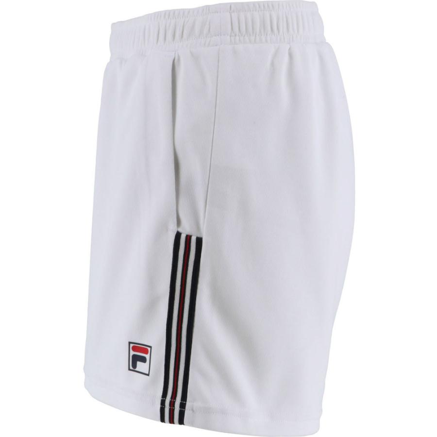 FILAフィラ＊可愛い白の防寒テニスショートパンツ＋七分丈トップス上下セット FILA（フィラ） ショートパンツ VL7504 01 ホワイト レディース テニス