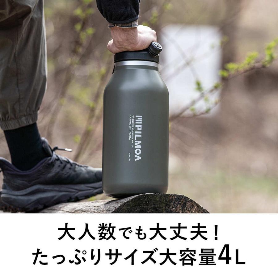 新品‼️ピルモア　大容量真空タンブラー4L E4000 シルバー PILMOA ピルモア 大容量真空タンブラー4L E4000 真空タンブラー