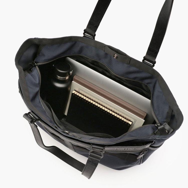ブリーフィング BRIEFING FUSION SQ TOTE HD BRA203T05 通勤アイテム ビジネスバッグ 通勤バッグ 通学バッグ 横型トート 異素材コンビネーション 書類入れの画像