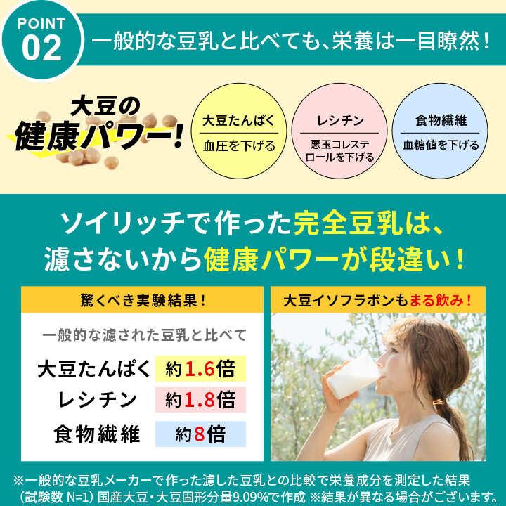 ショップジャパン（Shop Japan） ソイリッチ SOY-WS01 ホワイト 正規品