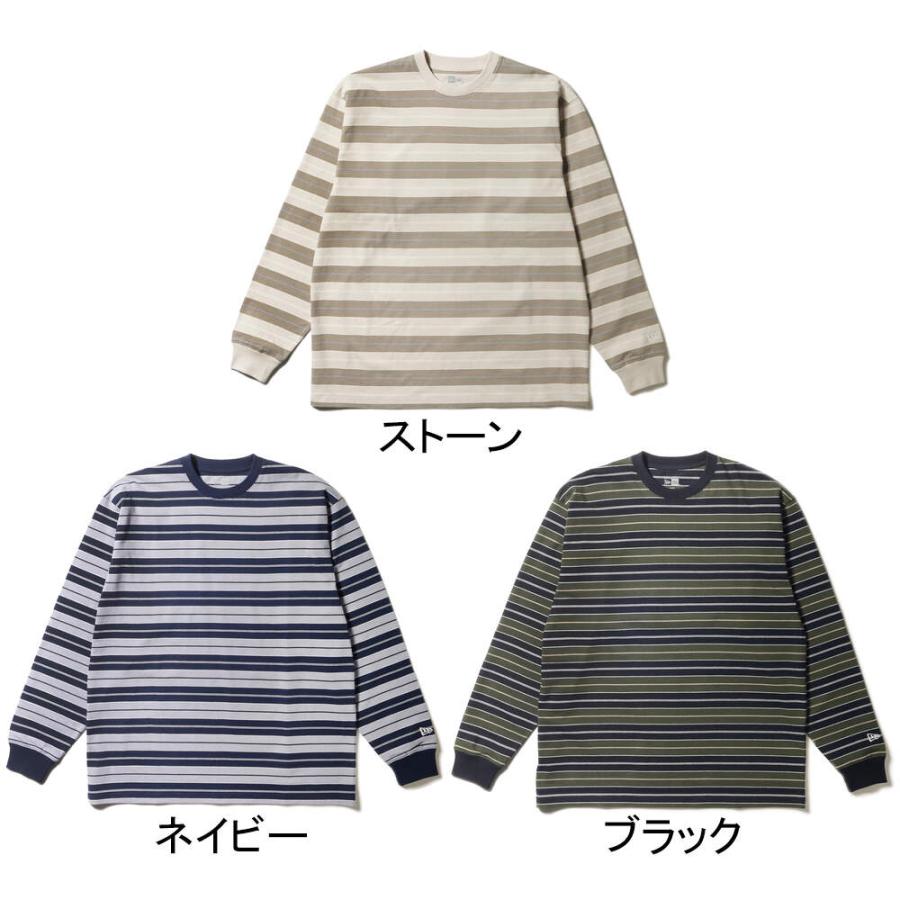 NEW ERA（ニューエラ） NEW ERA LS OS CTティー マルチボーダー メンズ