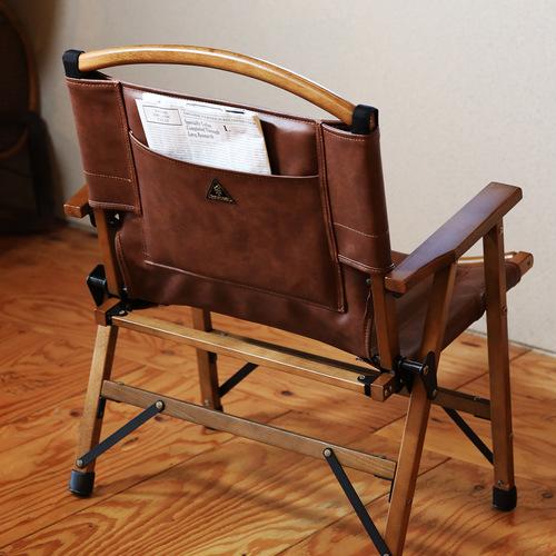 QUICKCAMP（クイックキャンプ） 一人掛け ウッドローチェア サイド