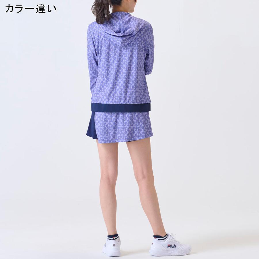 FILA ネイビー 花柄 セットアップ FILA（フィラ） フラワーリング柄 バックホールメッシュ ラップ