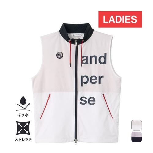 and per se（アンパスィ） バックウォームベスト AFF1003G1 レディース