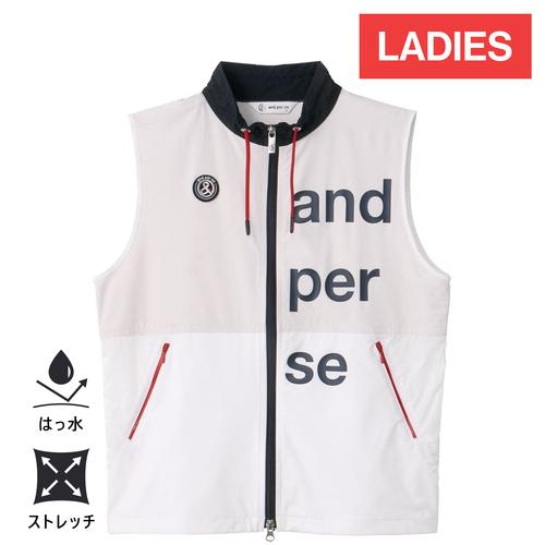 and per se（アンパスィ） バックウォームベスト AFF1003G1 レディース
