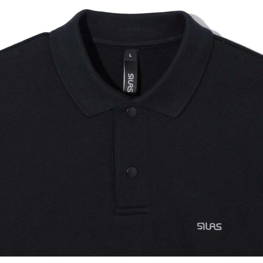 SILAS（サイラス） ポロ スウェットシャツ 110243012001 0010 ブラック