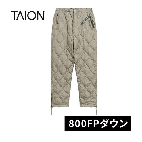 TAION（タイオン） ミリタリー ジップスリット ダウンパンツ TAION