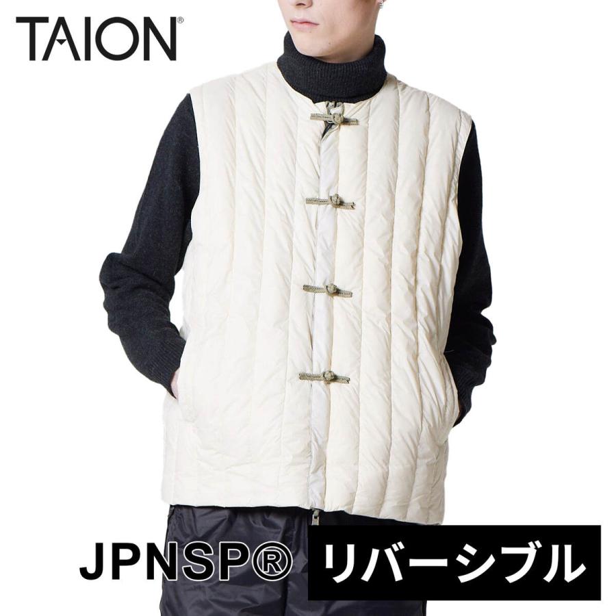 TAION（タイオン） ジャパンスペシャル チャイナボタン ダウンベスト