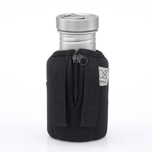 Keith Titanium キース 純チタンボトル 400ml カバー付き 純チタン