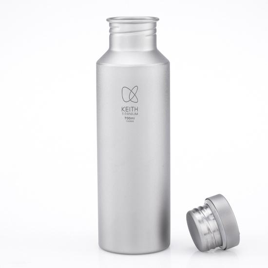 Keith Titanium キース 純チタンボトル 700ml カバー付き 純チタン