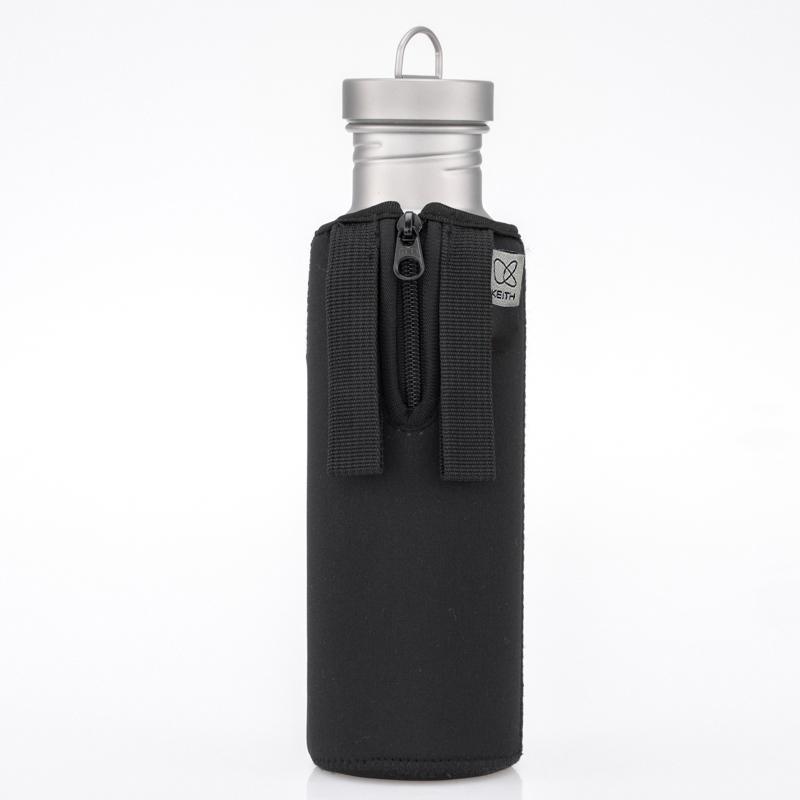 Keith Titanium キース 純チタンボトル 700ml カバー付き 純チタン