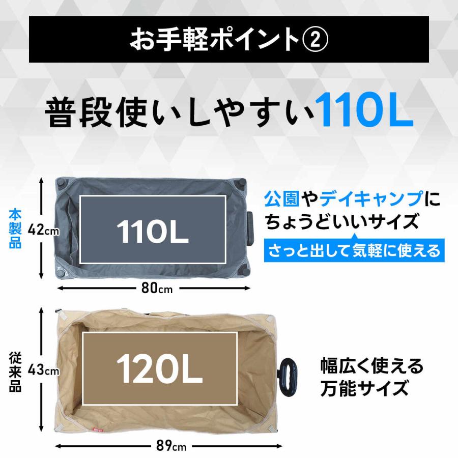 QUICKCAMP（クイックキャンプ） アウトドアワゴン 収納バッグ付き QC