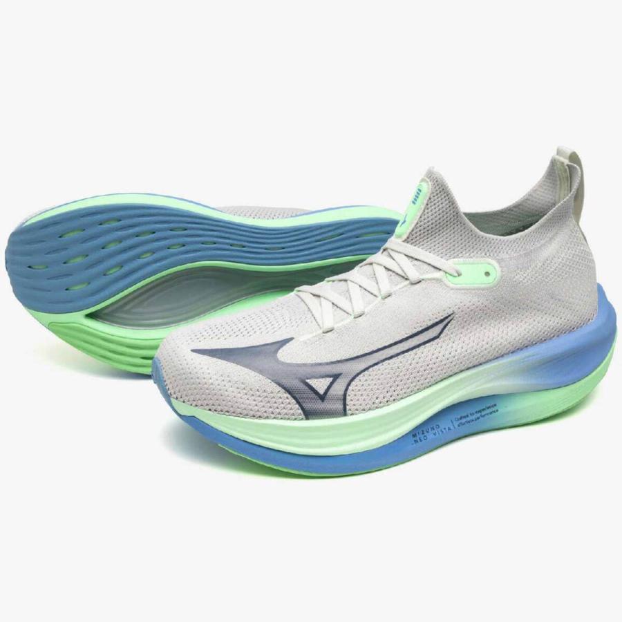 MIZUNO（ミズノ） ネオビスタ J1GC2434 51 ライトグレー×グリーン