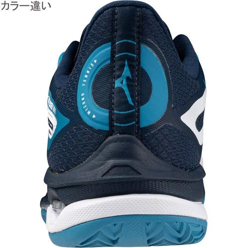 Mizuno テニスシューズ ホワイト/グリーン MIZUNO（ミズノ） ウエーブエクシードツアー 6 OC 61GB2472 37