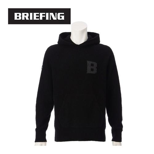 BRIEFING（ブリーフィング） ホリデー B ロゴ ニット フーディー