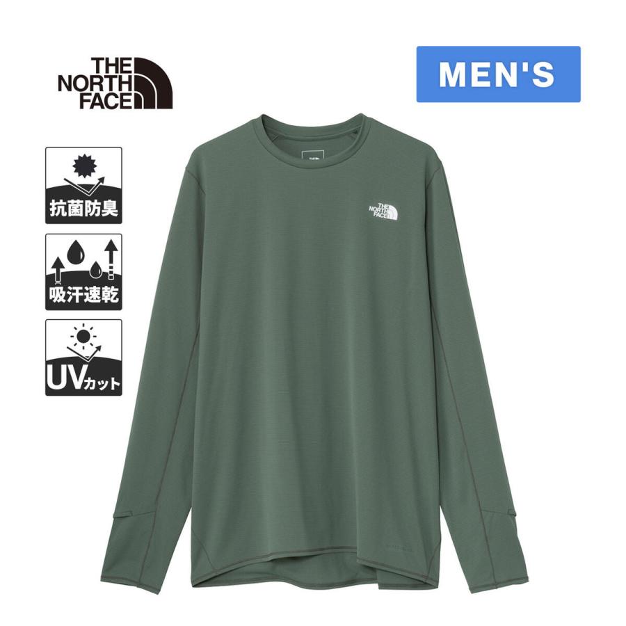 ザ・ノース・フェイス トップス(メンズ) ロングスリーブブリーズレンジランクルー メンズ  M  ダックグリーン(DG) THE NORTH FACE（ザ ノースフェイス） ノースフェイス ロングスリーブ