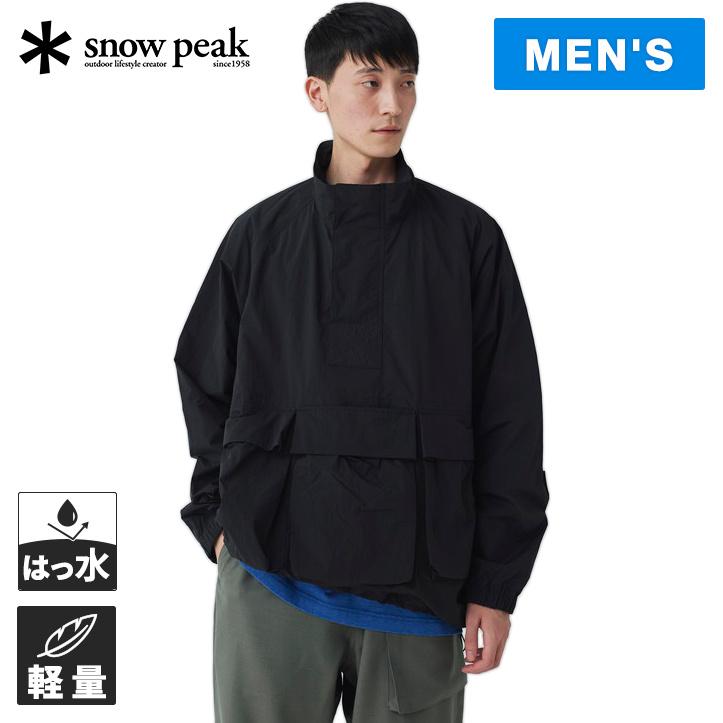 Lサイズ！peak ナイロンジャケット snow peak（スノーピーク） ナイロンタッサー アノラック JK-25SU009